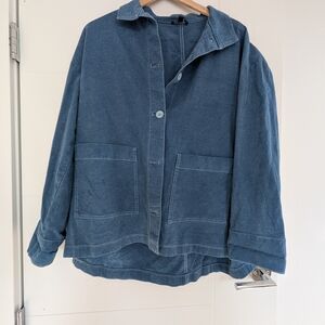 Eileen Fisher Light Blue Denim Jacket